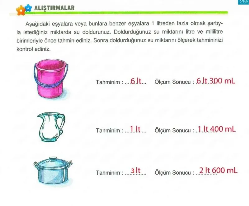 4. Sınıf Matematik Ders Kitabı Cevapları Ada Yayınları Sayfa 255 Çözüm Görseli