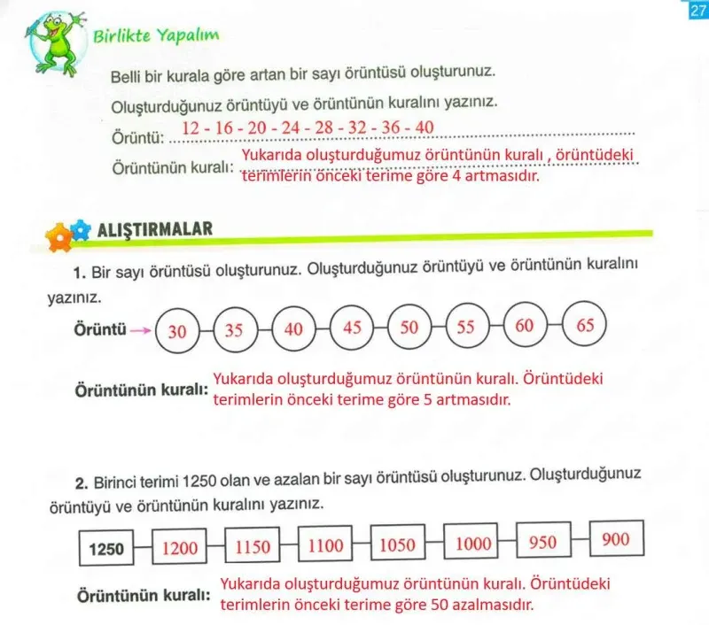 4. Sınıf Matematik Ders Kitabı Cevapları Ada Yayınları Sayfa 27 Çözüm Görseli