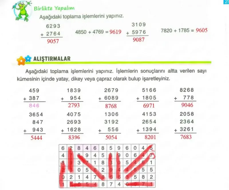 4. Sınıf Matematik Ders Kitabı Cevapları Ada Yayınları Sayfa 29 Çözüm Görseli