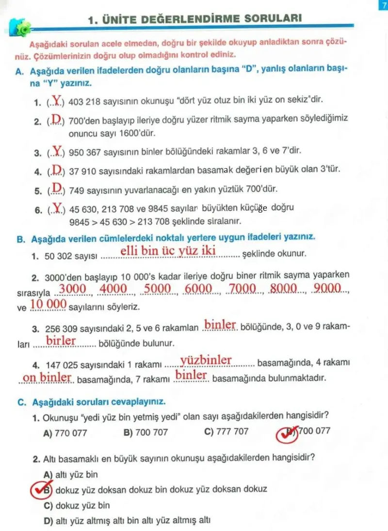 4. Sınıf Matematik Ders Kitabı Cevapları Ada Yayınları Sayfa 35 Çözüm Görseli