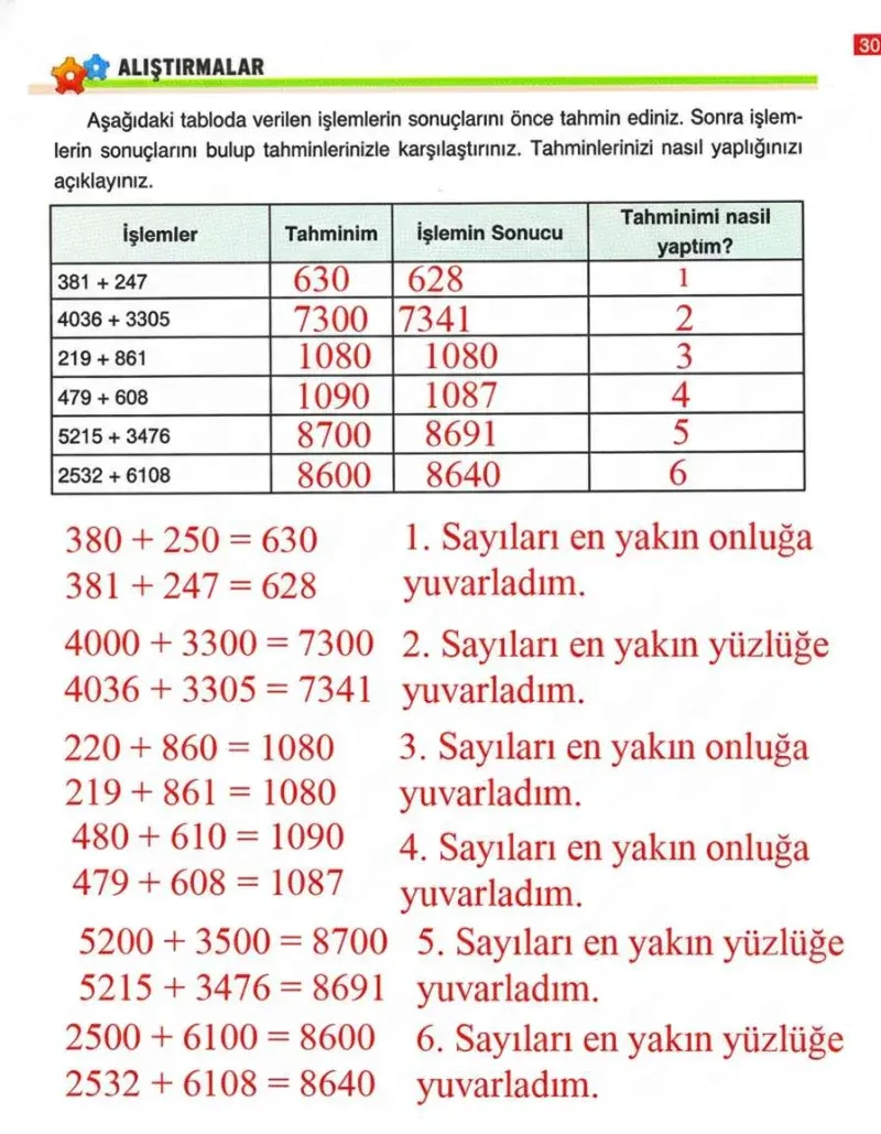 4. Sınıf Matematik Ders Kitabı Cevapları Ada Yayınları Sayfa 40 Çözüm Görseli