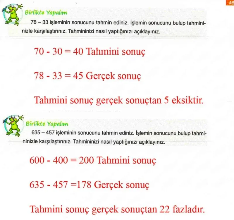 4. Sınıf Matematik Ders Kitabı Cevapları Ada Yayınları Sayfa 48 Çözüm Görseli