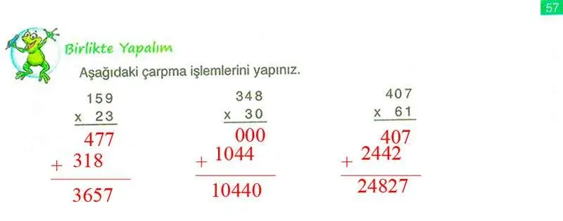 4. Sınıf Matematik Ders Kitabı Cevapları Ada Yayınları Sayfa 57 Çözüm Görseli