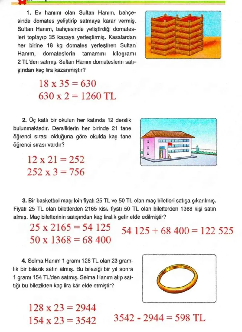 4. Sınıf Matematik Ders Kitabı Cevapları Ada Yayınları Sayfa 76 Çözüm Görseli
