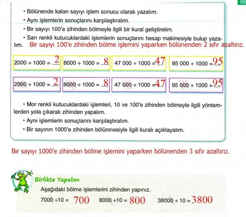 4. Sınıf Matematik Ders Kitabı Cevapları Ada Yayınları Sayfa 86 Çözüm Görseli