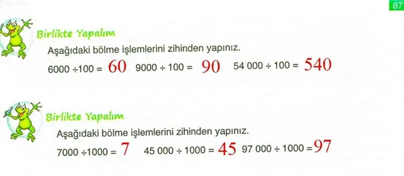 4. Sınıf Matematik Ders Kitabı Cevapları Ada Yayınları Sayfa 87 Çözüm Görseli