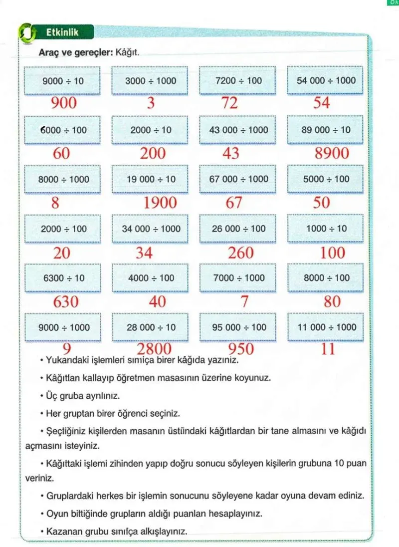 4. Sınıf Matematik Ders Kitabı Cevapları Ada Yayınları Sayfa 88 Çözüm Görseli