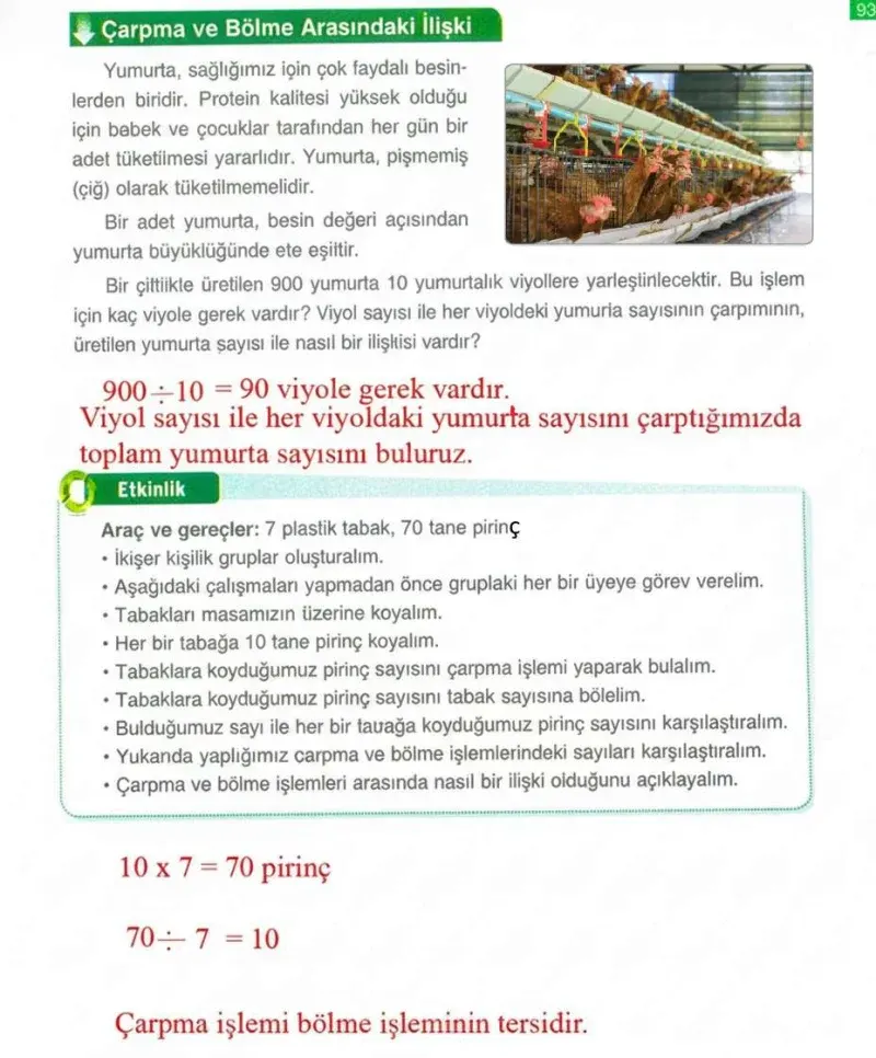 4. Sınıf Matematik Ders Kitabı Cevapları Ada Yayınları Sayfa 93 Çözüm Görseli