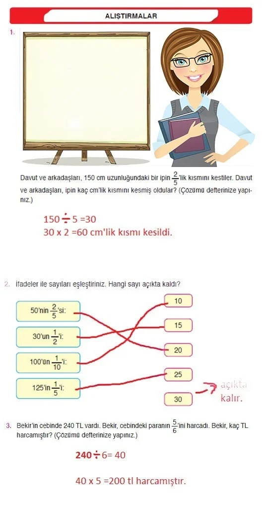 4. Sınıf Matematik Ders Kitabı Cevapları Ata Yayınları Sayfa 132 Çözüm Görseli