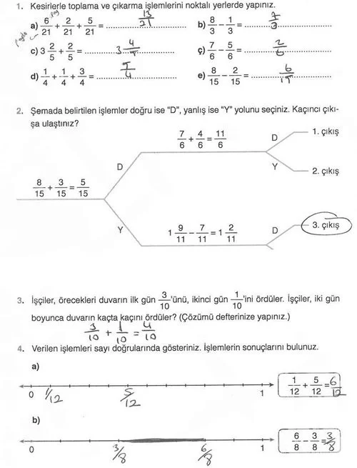 4. Sınıf Matematik Ders Kitabı Cevapları Ata Yayınları Sayfa 141 Çözüm Görseli