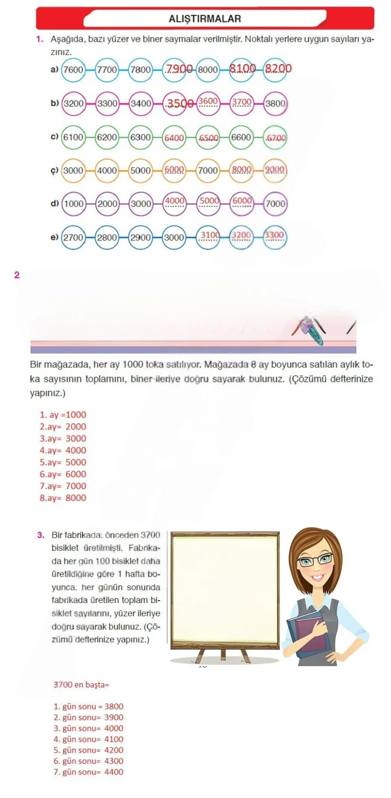 4. Sınıf Matematik Ders Kitabı Cevapları Ata Yayınları Sayfa 16 Çözüm Görseli