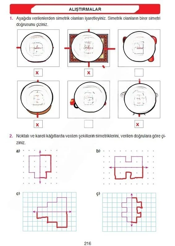 4. Sınıf Matematik Ders Kitabı Cevapları Ata Yayınları Sayfa 216 Çözüm Görseli