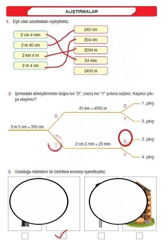 4. Sınıf Matematik Ders Kitabı Cevapları Ata Yayınları Sayfa 221 Çözüm Görseli