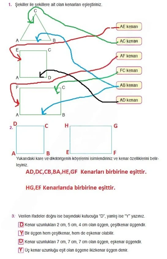 4. Sınıf Matematik Ders Kitabı Cevapları Ata Yayınları Sayfa 230 Çözüm Görseli