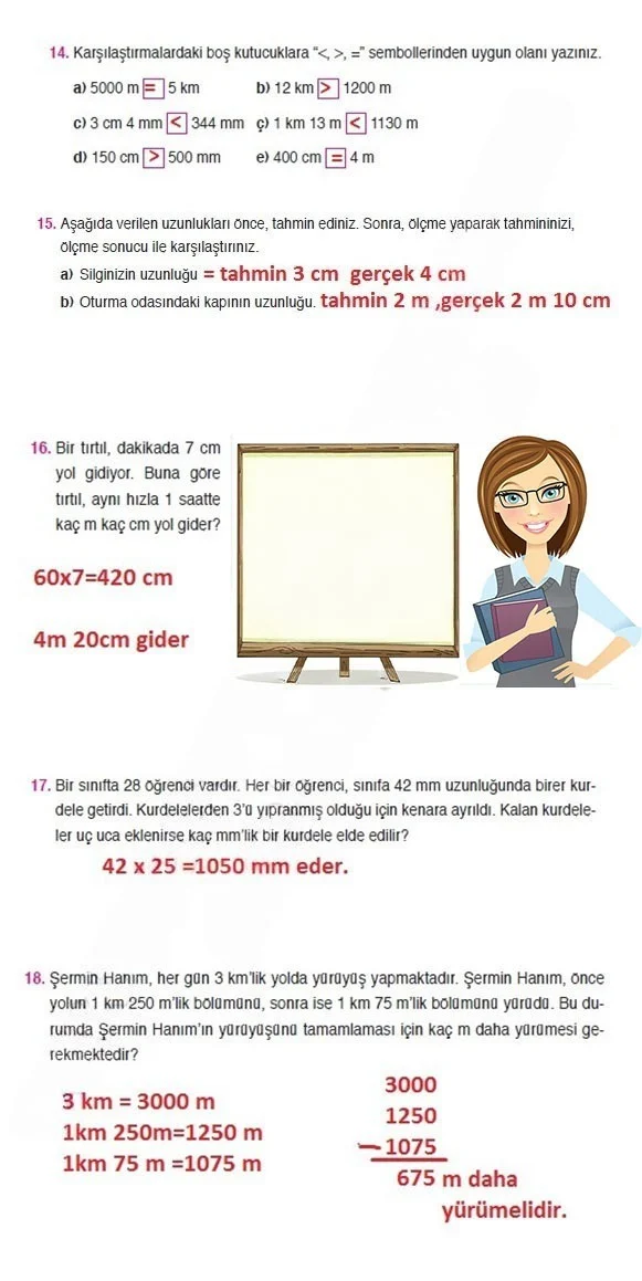 4. Sınıf Matematik Ders Kitabı Cevapları Ata Yayınları Sayfa 234 Çözüm Görseli