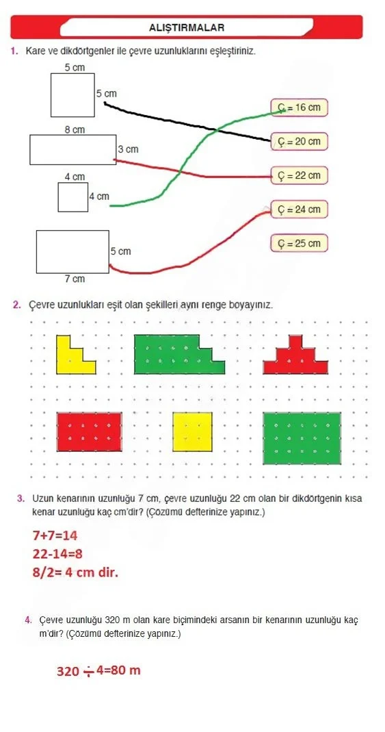 4. Sınıf Matematik Ders Kitabı Cevapları Ata Yayınları Sayfa 240 Çözüm Görseli