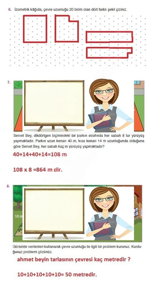 4. Sınıf Matematik Ders Kitabı Cevapları Ata Yayınları Sayfa 282 Çözüm Görseli