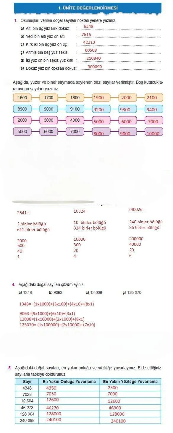 4. Sınıf Matematik Ders Kitabı Cevapları Ata Yayınları Sayfa 46 Çözüm Görseli