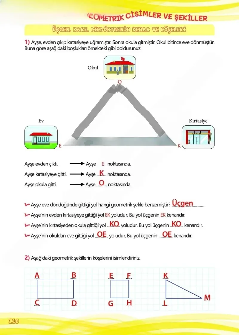 4. Sınıf Matematik Ders Kitabı Cevapları Meb Yayınları Çalışma Kitabı 1 Sayfa 110 Çözüm Görseli