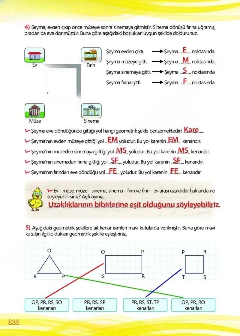 4. Sınıf Matematik Ders Kitabı Cevapları Meb Yayınları Çalışma Kitabı 1 Sayfa 112 Çözüm Görseli