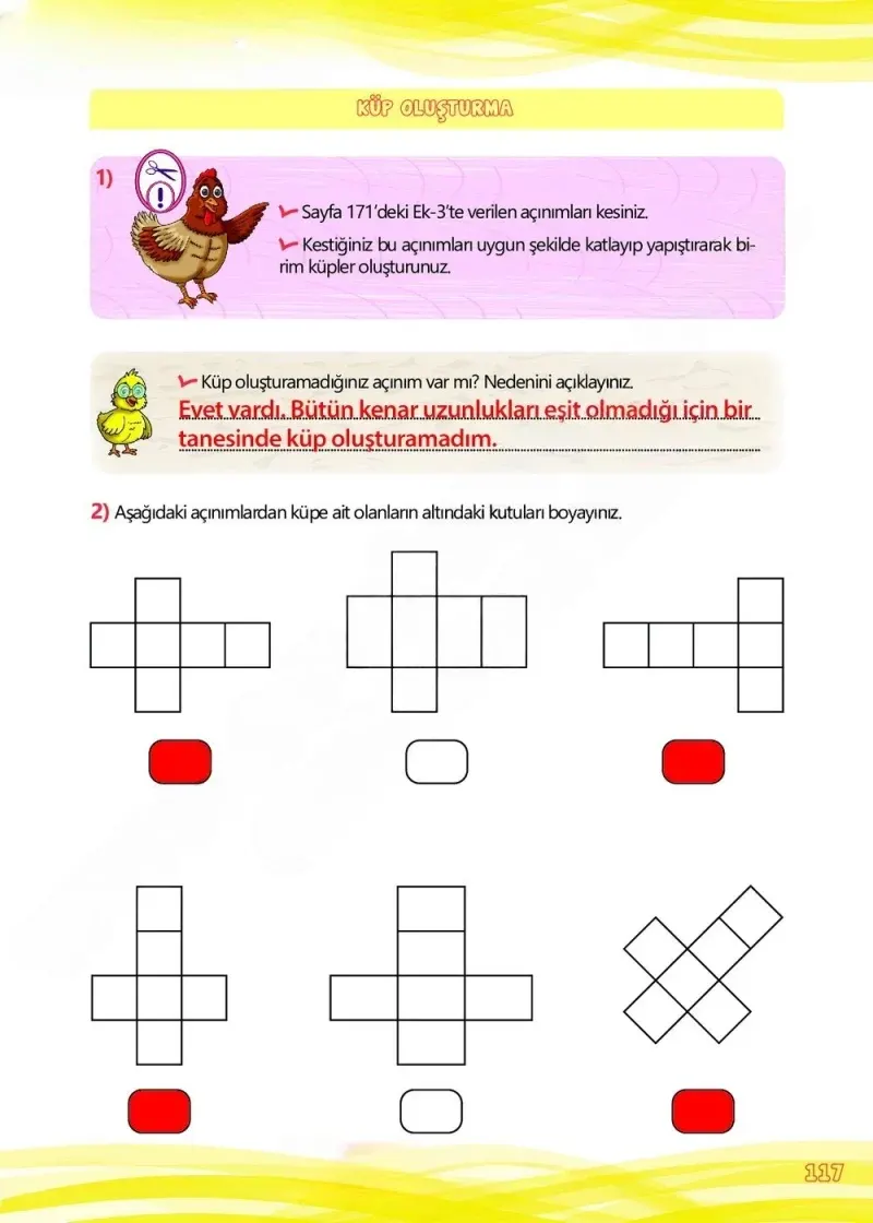 4. Sınıf Matematik Ders Kitabı Cevapları Meb Yayınları Çalışma Kitabı 1 Sayfa 117 Çözüm Görseli