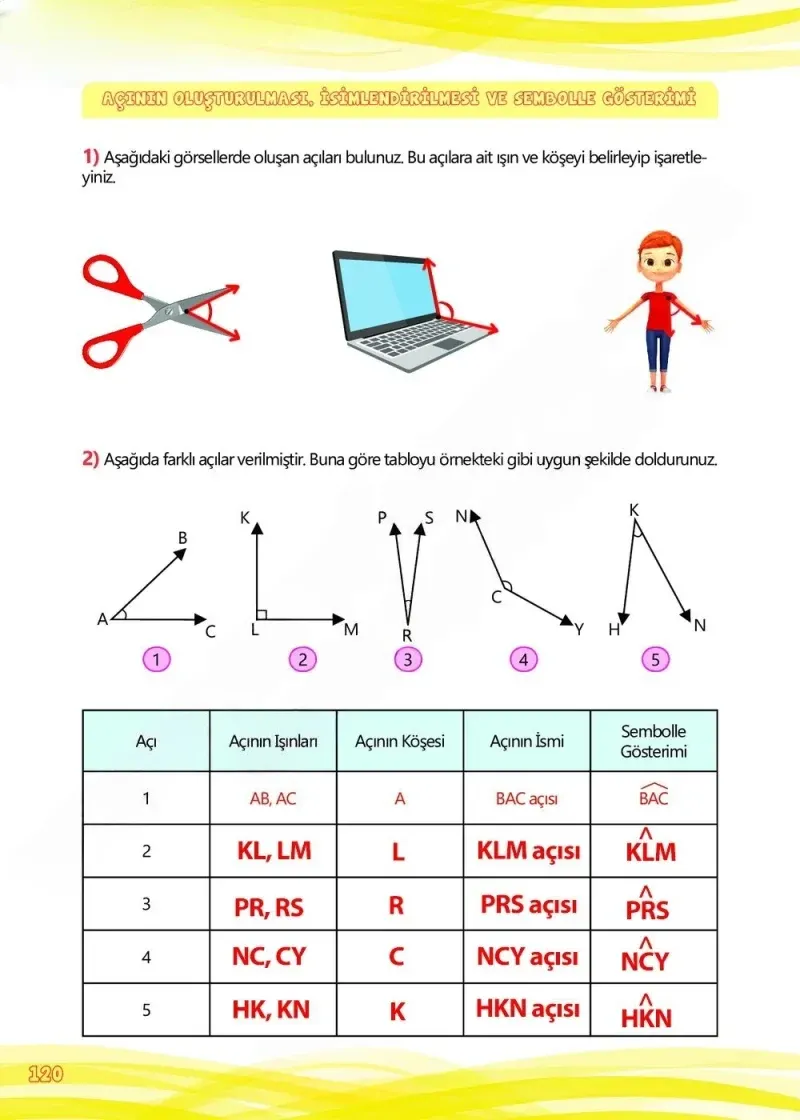 4. Sınıf Matematik Ders Kitabı Cevapları Meb Yayınları Çalışma Kitabı 1 Sayfa 120 Çözüm Görseli