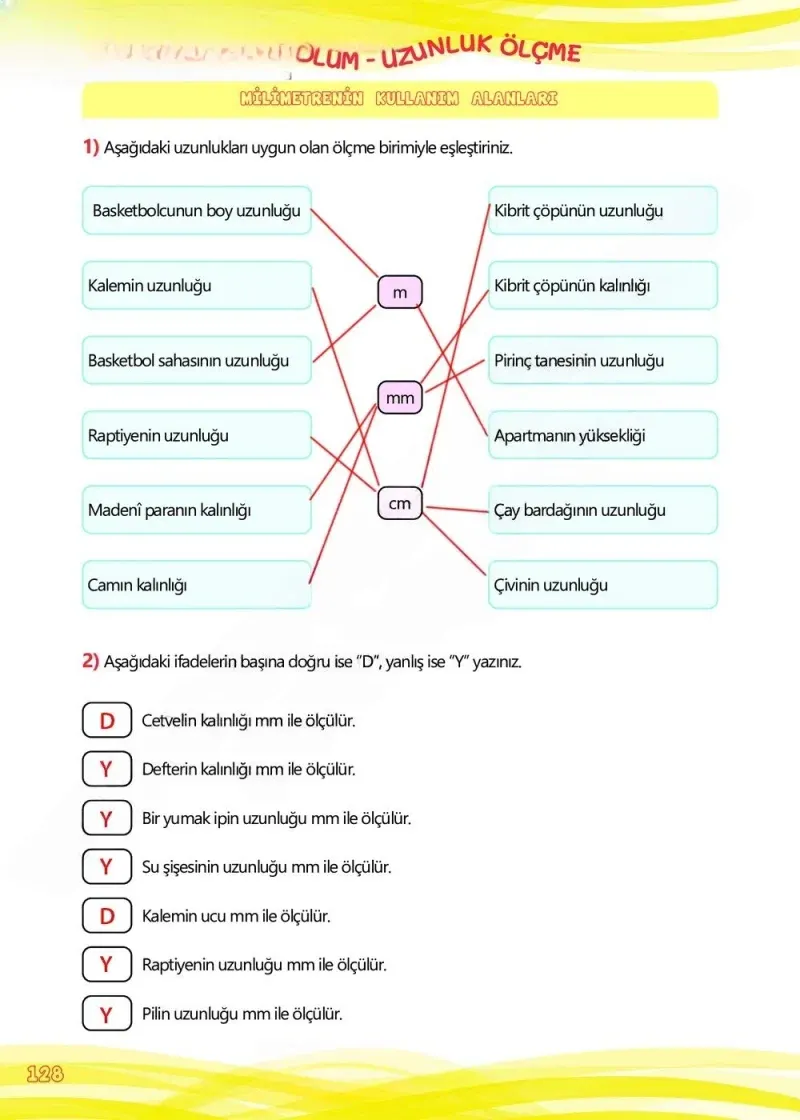 4. Sınıf Matematik Ders Kitabı Cevapları Meb Yayınları Çalışma Kitabı 1 Sayfa 128 Çözüm Görseli