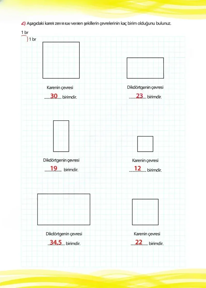 4. Sınıf Matematik Ders Kitabı Cevapları Meb Yayınları Çalışma Kitabı 1 Sayfa 137 Çözüm Görseli