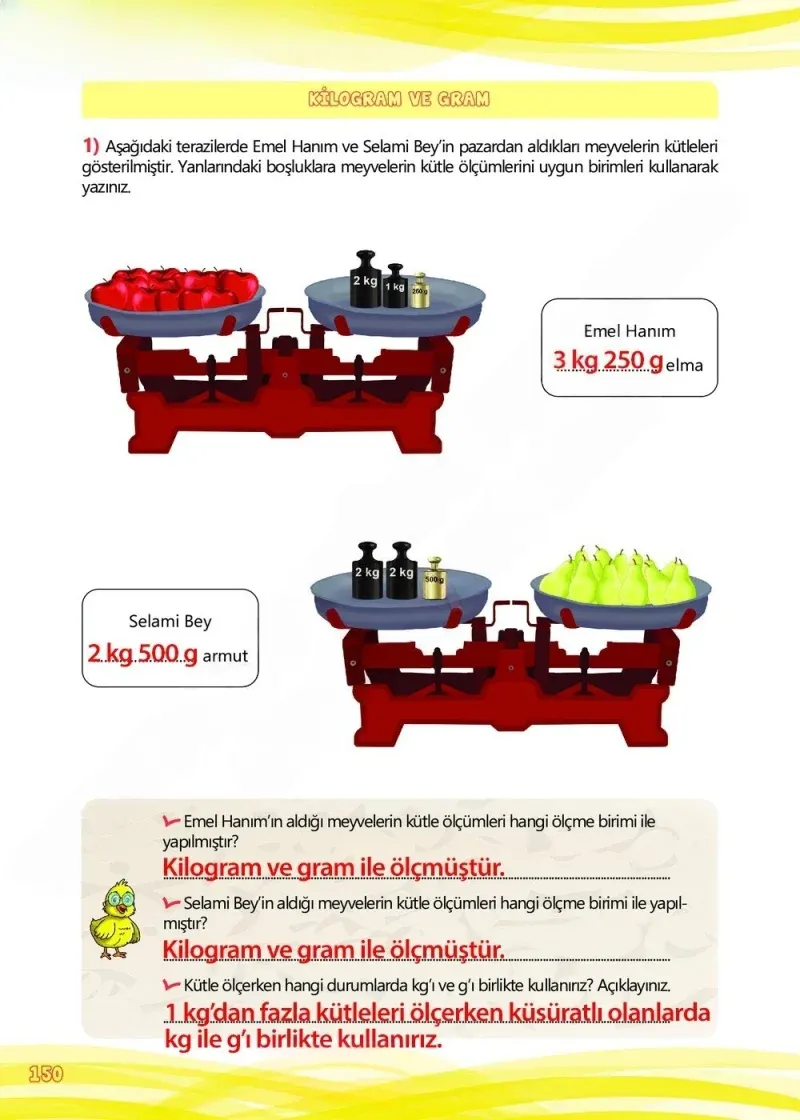 4. Sınıf Matematik Ders Kitabı Cevapları Meb Yayınları Çalışma Kitabı 1 Sayfa 150 Çözüm Görseli