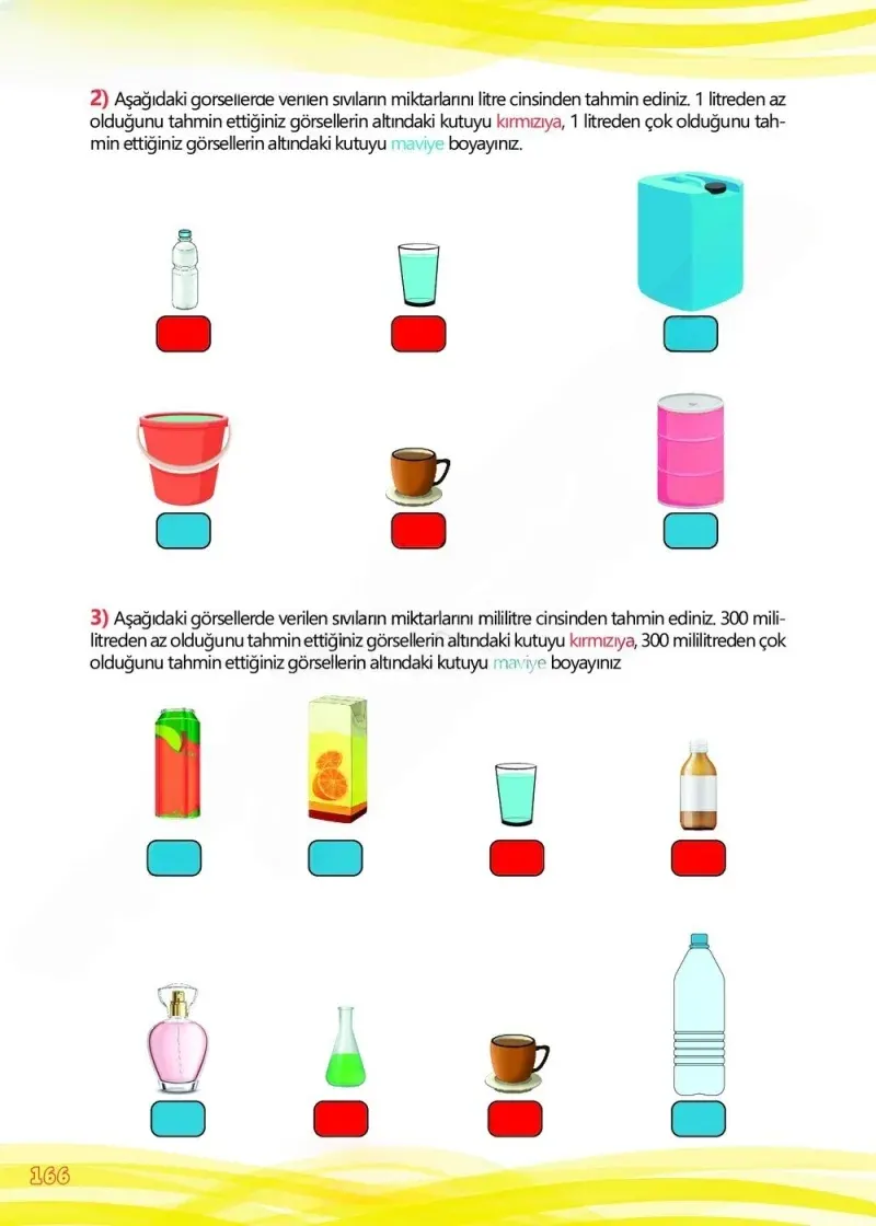 4. Sınıf Matematik Ders Kitabı Cevapları Meb Yayınları Çalışma Kitabı 1 Sayfa 166 Çözüm Görseli