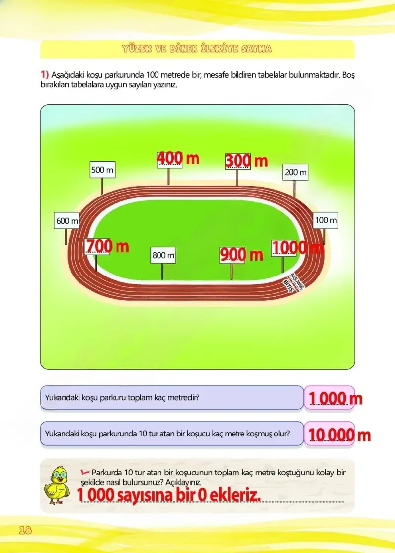 4. Sınıf Matematik Ders Kitabı Cevapları Meb Yayınları Çalışma Kitabı 1 Sayfa 18 Çözüm Görseli