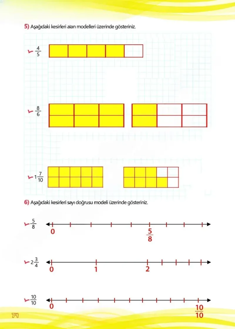 4. Sınıf Matematik Ders Kitabı Cevapları Meb Yayınları Çalışma Kitabı 1 Sayfa 74 Çözüm Görseli