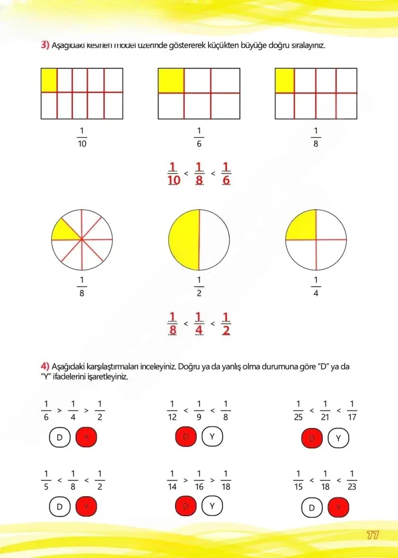 4. Sınıf Matematik Ders Kitabı Cevapları Meb Yayınları Çalışma Kitabı 1 Sayfa 77 Çözüm Görseli