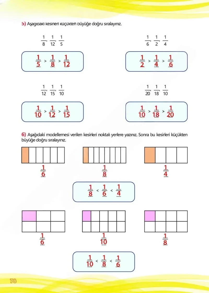 4. Sınıf Matematik Ders Kitabı Cevapları Meb Yayınları Çalışma Kitabı 1 Sayfa 78 Çözüm Görseli