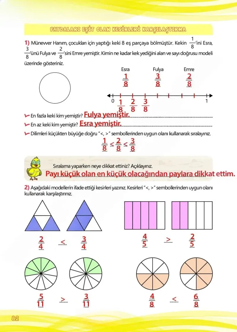 4. Sınıf Matematik Ders Kitabı Cevapları Meb Yayınları Çalışma Kitabı 1 Sayfa 82 Çözüm Görseli