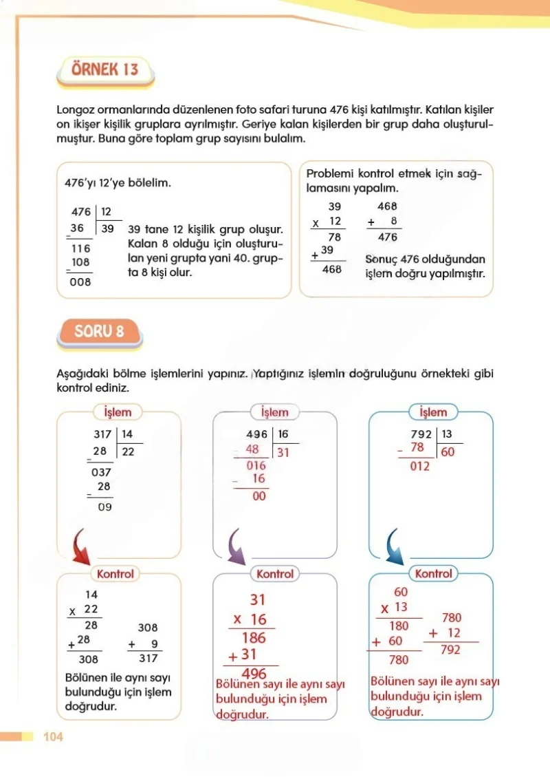 4. Sınıf Matematik Ders Kitabı Cevapları Meb Yayınları Sayfa 104 Çözüm Görseli