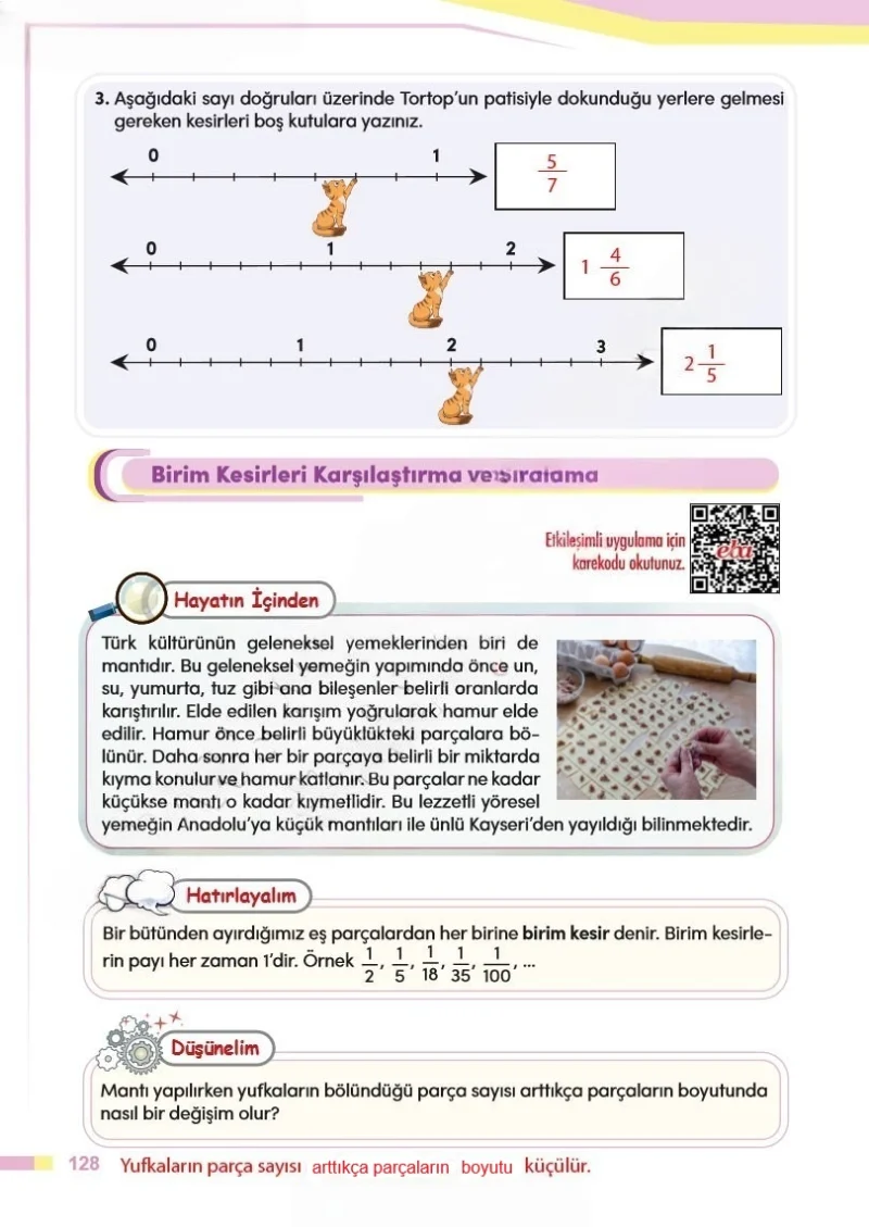4. Sınıf Matematik Ders Kitabı Cevapları Meb Yayınları Sayfa 128 Çözüm Görseli