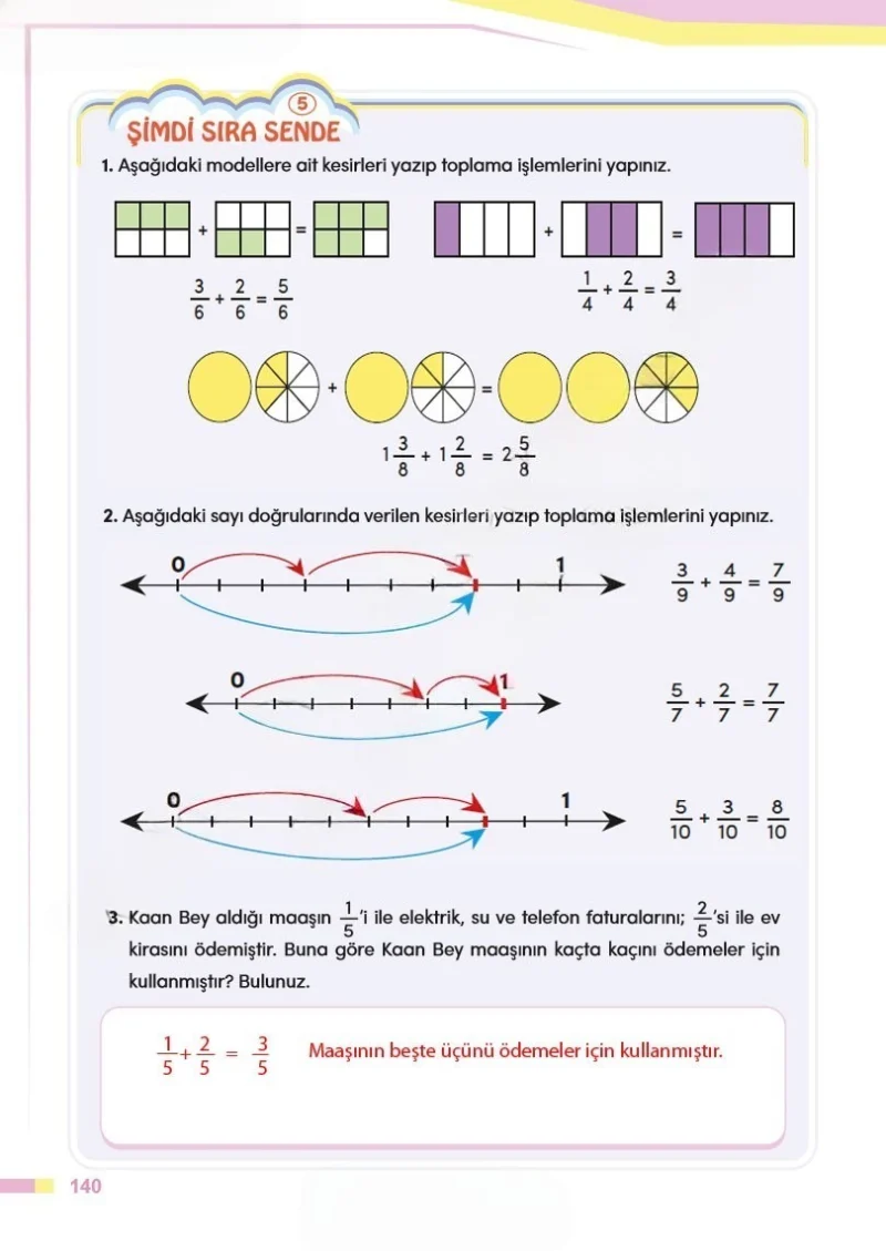 4. Sınıf Matematik Ders Kitabı Cevapları Meb Yayınları Sayfa 140 Çözüm Görseli