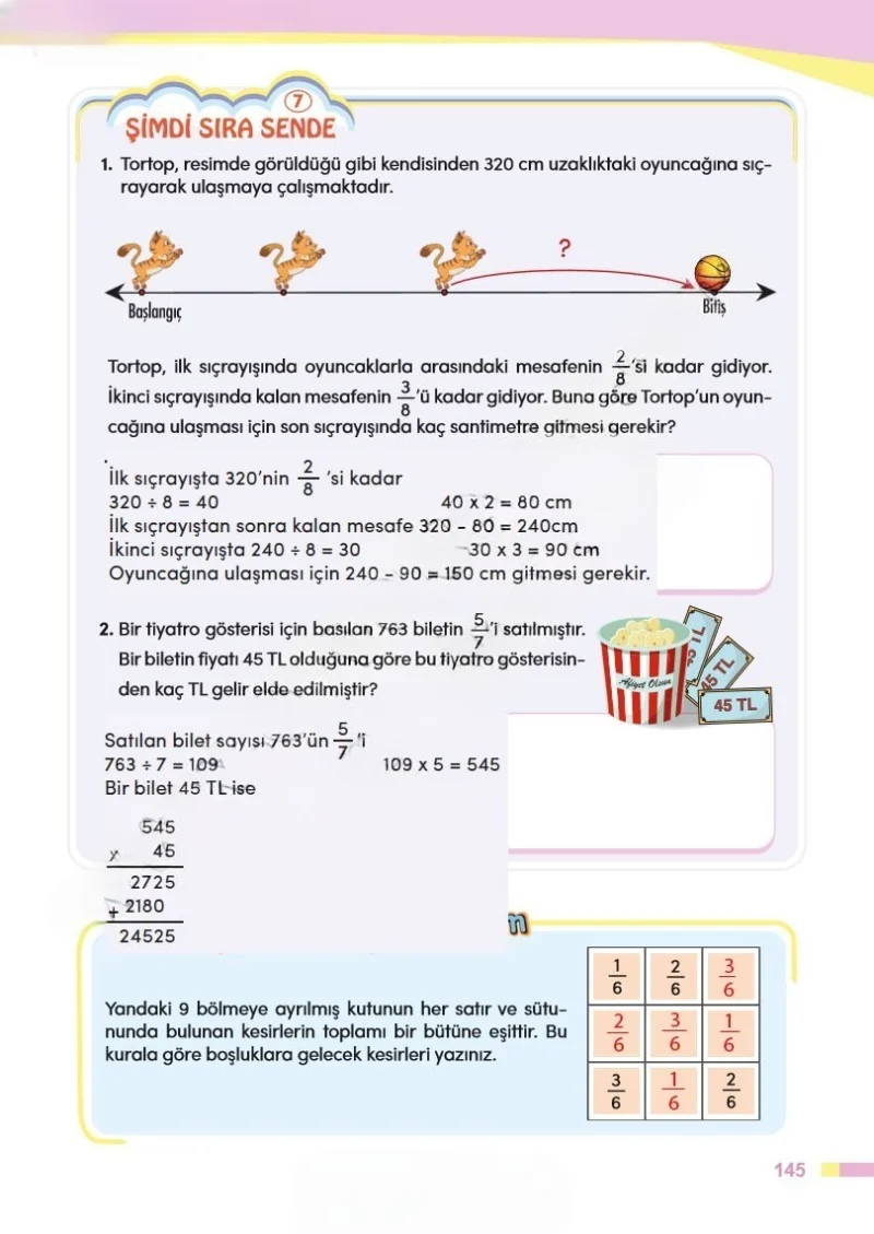 4. Sınıf Matematik Ders Kitabı Cevapları Meb Yayınları Sayfa 145 Çözüm Görseli