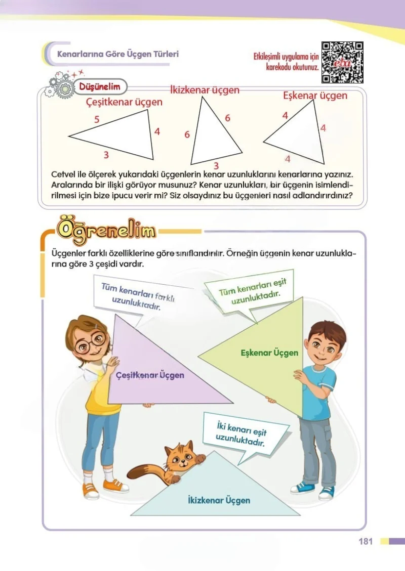 4. Sınıf Matematik Ders Kitabı Cevapları Meb Yayınları Sayfa 181 Çözüm Görseli