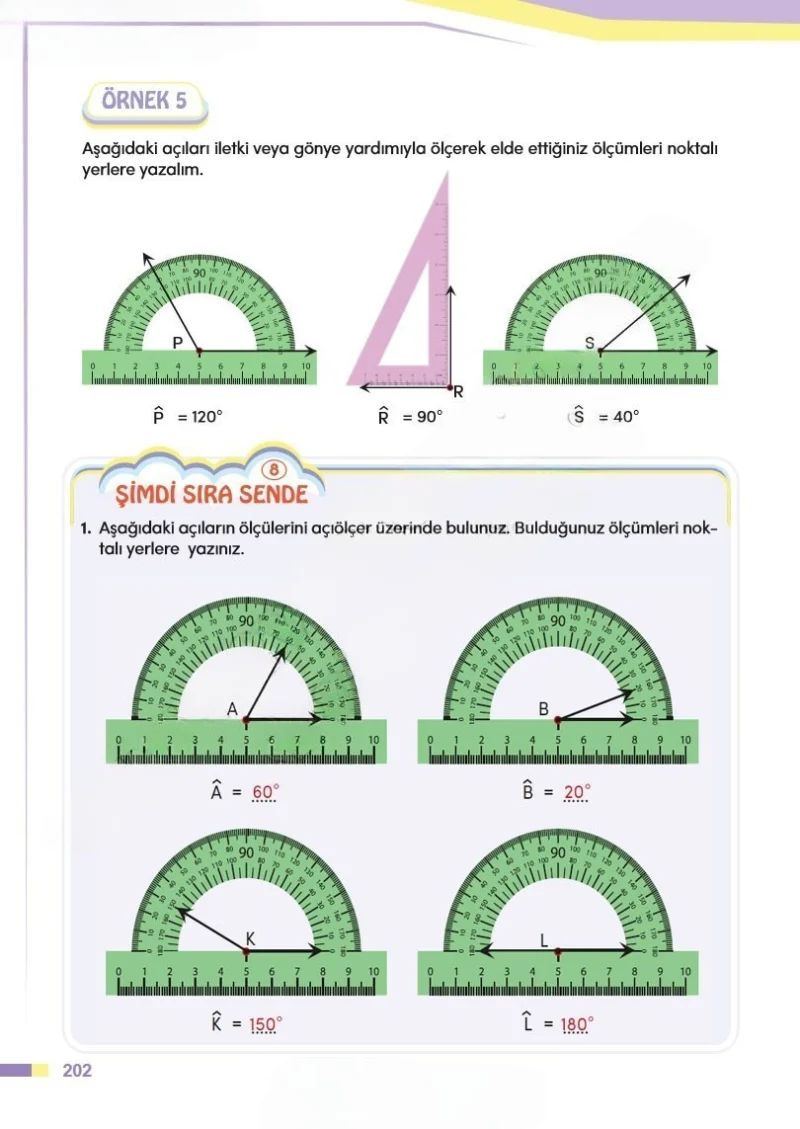 4. Sınıf Matematik Ders Kitabı Cevapları Meb Yayınları Sayfa 202 Çözüm Görseli