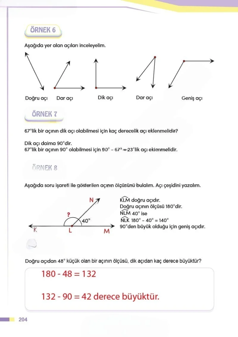 4. Sınıf Matematik Ders Kitabı Cevapları Meb Yayınları Sayfa 204 Çözüm Görseli
