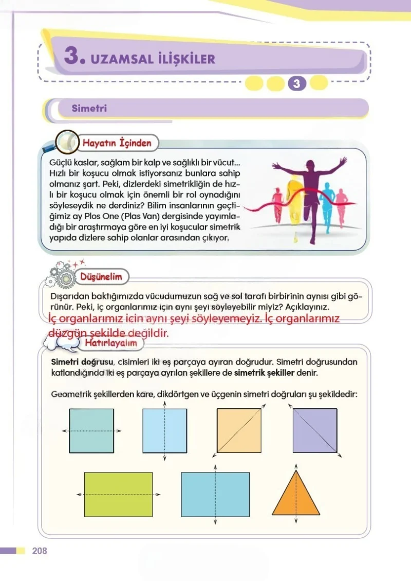 4. Sınıf Matematik Ders Kitabı Cevapları Meb Yayınları Sayfa 208 Çözüm Görseli