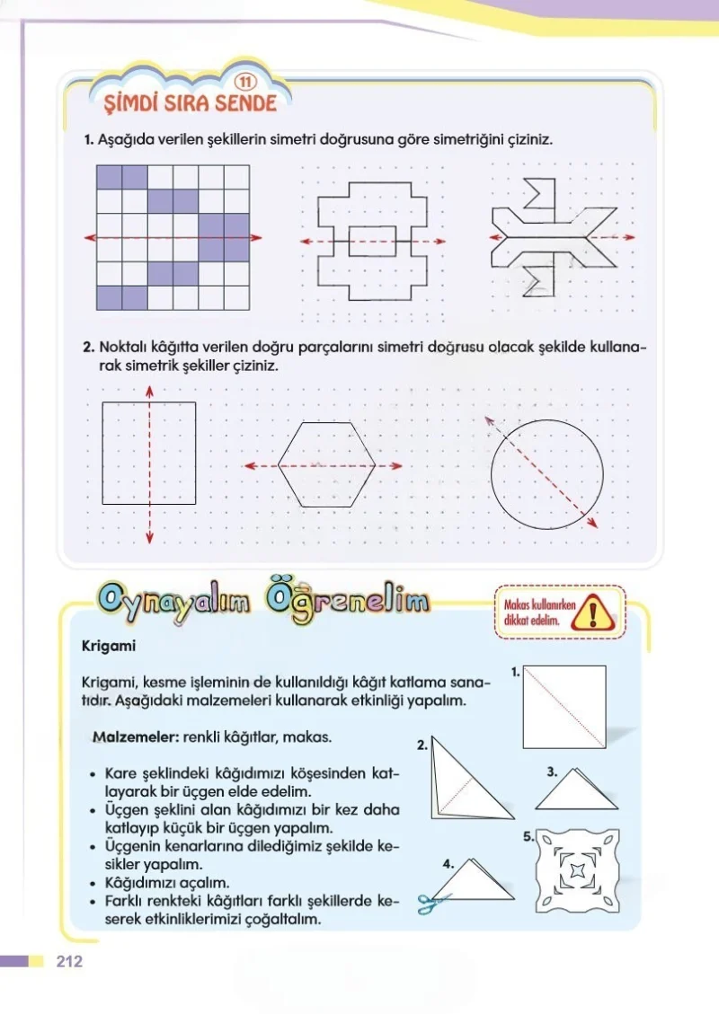 4. Sınıf Matematik Ders Kitabı Cevapları Meb Yayınları Sayfa 212 Çözüm Görseli