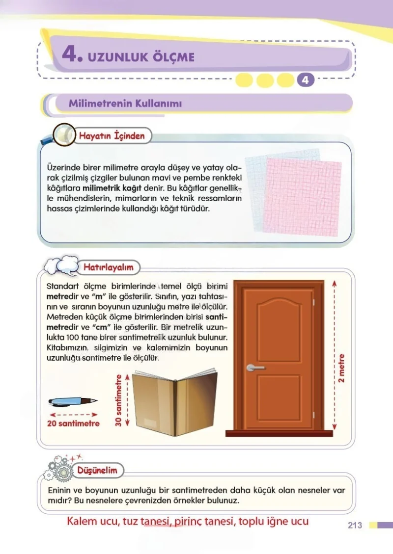 4. Sınıf Matematik Ders Kitabı Cevapları Meb Yayınları Sayfa 213 Çözüm Görseli