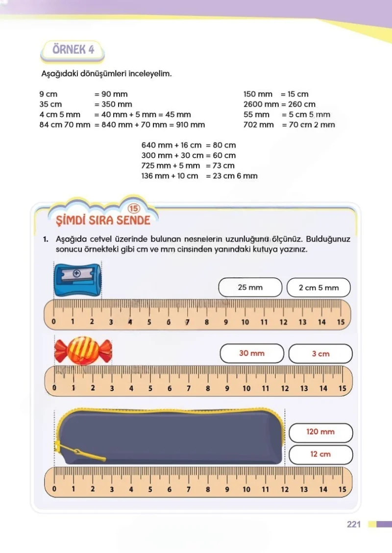 4. Sınıf Matematik Ders Kitabı Cevapları Meb Yayınları Sayfa 221 Çözüm Görseli