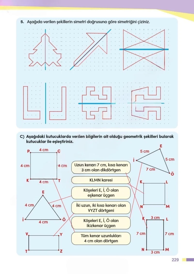 4. Sınıf Matematik Ders Kitabı Cevapları Meb Yayınları Sayfa 229 Çözüm Görseli