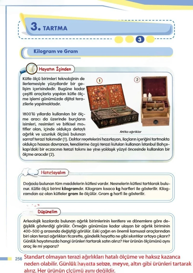 4. Sınıf Matematik Ders Kitabı Cevapları Meb Yayınları Sayfa 256 Çözüm Görseli