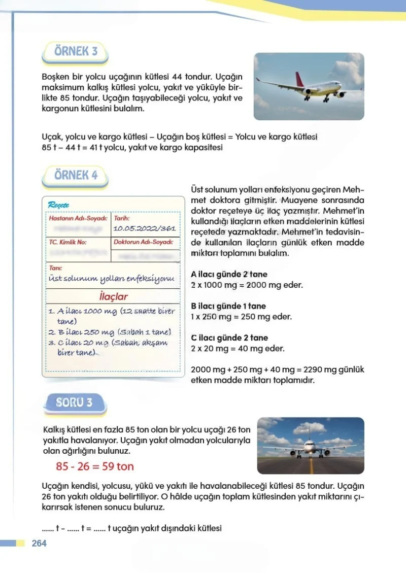 4. Sınıf Matematik Ders Kitabı Cevapları Meb Yayınları Sayfa 264 Çözüm Görseli