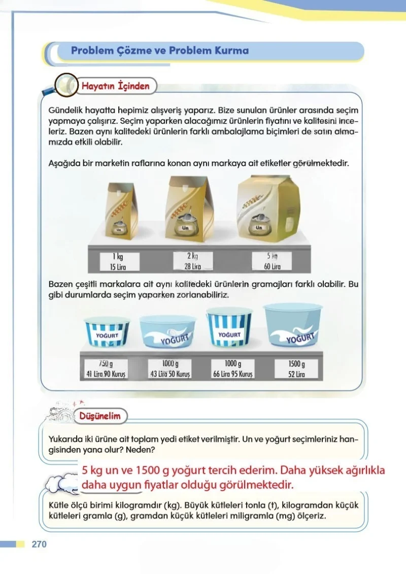 4. Sınıf Matematik Ders Kitabı Cevapları Meb Yayınları Sayfa 270 Çözüm Görseli